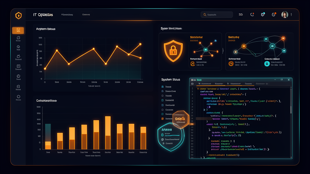 Dashboard sistem IT modern Pro Solution